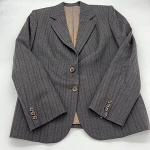 Carducci Wool Blazer women’s size 10 gray striped